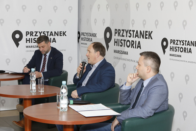 Dyskusja online „»Solidarność« – między ewolucją a rewolucją” – 27 listopada 2020. Fot. Piotr Życieński (IPN)