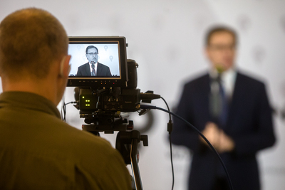 50. rocznica Grudnia ‘70. Konferencja prasowa poświęcona inicjatywom IPN – 2 grudnia 2020. Fot. Sławek Kasper (IPN)