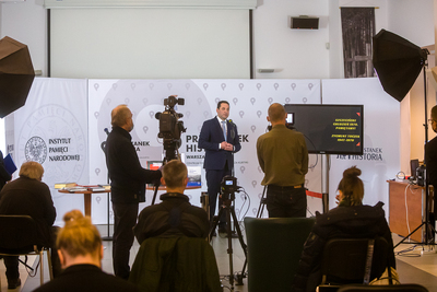 50. rocznica Grudnia ‘70. Konferencja prasowa poświęcona inicjatywom IPN – 2 grudnia 2020. Fot. Sławek Kasper (IPN)