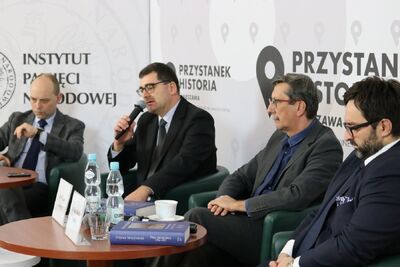 Dyskusja online wokół 4. tomu zapisków prymasa Stefana Wyszyńskiego „Pro memoria” – 3 grudnia 2020. Fot. Aleksandra Wierzchowska (IPN)