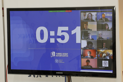Finał Turnieju Debat Historycznych IPN 2020 – 7–9 grudnia 2020. Fot. Piotr Życieński (IPN)