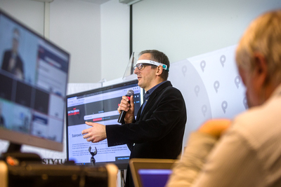 Dr Tadeusz Ruzikowski – redaktor naczelny portalu „Encyklopedia Solidarności”. Inauguracja portalu „Encyklopedia Solidarności” – 10 grudnia 2020. Fot. Sławek Kasper (IPN)