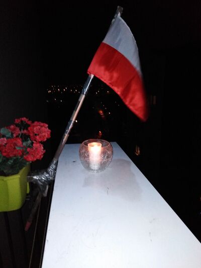 Akcja „Zapal Światło Wolności” w Gdańsku – 13 grudnia 2020. Fot. Maria i Józef Bachmarczuk