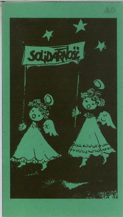 Kartka świąteczna z lat osiemdziesiątych XX wieku. AIPN Łódź