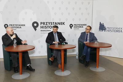 Dyskusja „Grudzień 1970: między buntem ekonomicznym a niepodległościową rewoltą” – 18 grudnia 2020. Fot. Piotr Życieński (IPN)