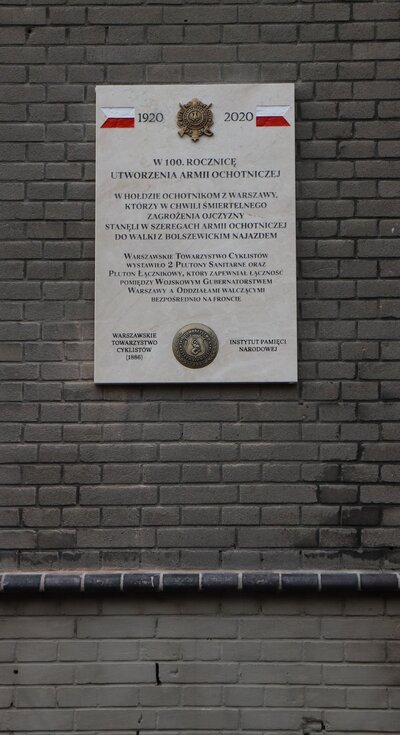 Członowie Warszawskiego Towarzystwa Cyklistów – upamiętnieni