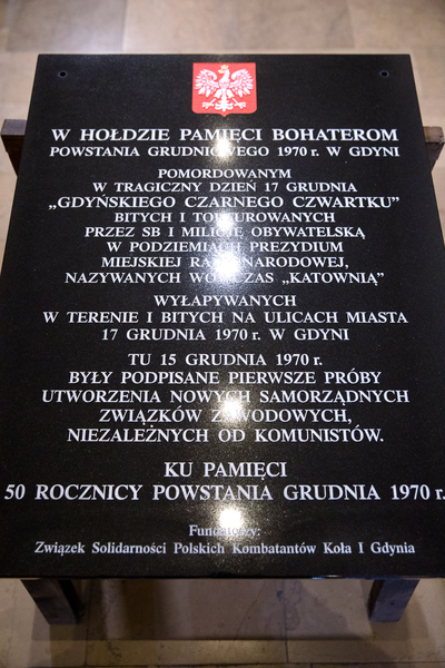 Obchody 50. rocznicy Grudnia ’70 w Gdyni. Fot. S. Kasper (IPN)