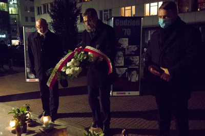 Obchody 50. rocznicy Grudnia ’70 w Gdyni. Fot. S. Kasper (IPN)