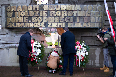 Obchody 50. rocznicy Grudnia w Elblągu. Fot. S. Kasper (IPN)