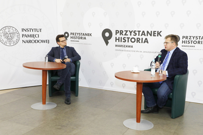 Dyskusja online „Wymarzony sojusz? Rzeczypospolitej i Wielkiej Brytanii drogi ku wojnie” – 12 stycznia 2021. Fot. Piotr Życieński (IPN)