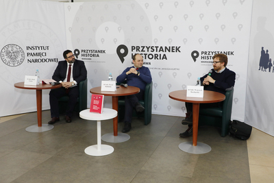 Dyskusja wokół książki „Kardynał Bolesław Kominek – biskup, dyplomata, wizjoner” – 13 stycznia 2021. Fot. Piotr Życieński (IPN)