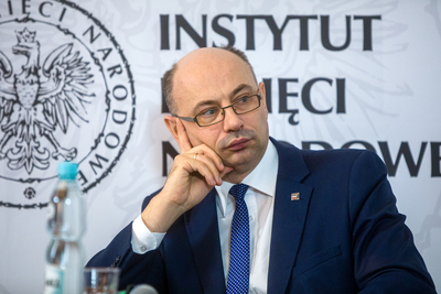 Dr Mateusz Szpytma, wiceprezes IPN, podczas dyskusji „Zielona Solidarność – nowa opozycja na wsi czy nawiązanie do PSL?” – 22 stycznia 2021. Fot. Sławek Kasper (IPN)