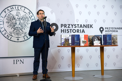 Konferencja prasowa na temat „Polish-Jewish Studies” – najnowszego periodyku IPN – 21 stycznia 2021. Na zdj. dr Tomasz Domański. Fot. Sławek Kasper (IPN)