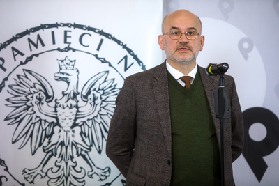 Konferencja prasowa na temat „Polish-Jewish Studies” – najnowszego periodyku IPN – 21 stycznia 2021. Na zdj. prof. Grzegorz Berendt. Fot. Sławek Kasper (IPN)