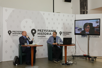 Spotkanie online „Początki systemu komunistycznego w Polsce” z cyklu „Historia zza kulis” – 26 stycznia 2021, Fot. Piotr Życieński (IPN)