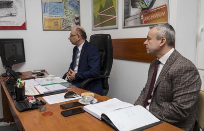 Wideokonferencja członków Europejskiej Sieci Instytucji Archiwalnych Zajmujących się Aktami Tajnych Służb – 28 stycznia 2021. Fot. IPN