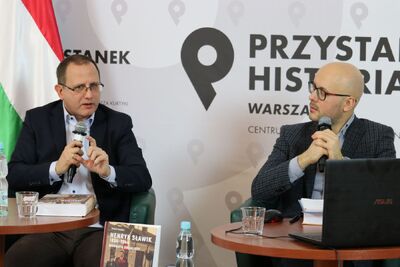 Dyskusja wokół książki „Henryk Sławik 1894–1944. Biografia socjalisty” – 3 lutego 2021. Fot. Aleksandra Wierzchowska (IPN)