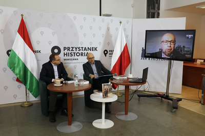 Dyskusja wokół książki „Henryk Sławik 1894–1944. Biografia socjalisty” – 3 lutego 2021. Fot. Piotr Życieński (IPN)