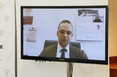 Dr Tomasz Greniuch, naczelnik Delegatury IPN w Opolu – 6 lutego 2021. Fot. Piotr Życieński (IPN)