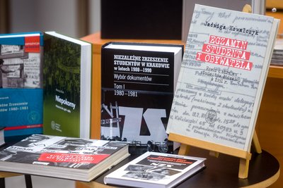 Briefing w 40. rocznicę rejestracji Niezależnego Zrzeszenia Studentów – 17 lutego 2021. Fot. Sławek Kasper (IPN)