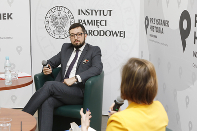 Dyskusja „Polscy badacze Kurdów i Kurdystanu w XIX wieku” z cyklu „Jak Polacy budowali Orient” – 25 lutego 2021. Fot. Piotr Życieński (IPN)