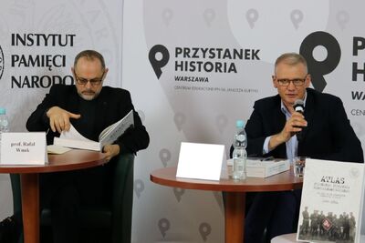 Dyskusja o „Atlasie polskiego podziemia niepodległościowego 1944–1956” – 1 marca 2021. Fot. Aleksandra Wierzchowska (IPN)