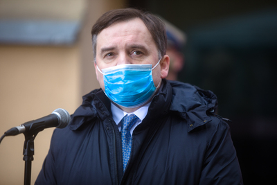 W uroczystości wziął udział minister sprawiedliwości, prokurator generalny Zbigniew Ziobro – 1 marca 2021. Fot. Sławek Kasper (IPN)