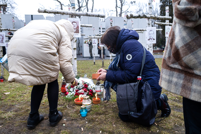 Obchody Narodowego Dnia Pamięci Żołnierzy Wyklętych na powązkowskiej „Łączce” – 1 marca 2021. Fot. Sławek Kasper (IPN)