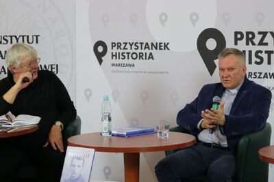 Dyskusja o książce o. Władysława Gurgacza SJ „Refleksje” – 3 marca 2021. Fot. Aleksandra Wierzchowska (IPN)