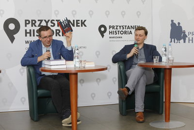 Dyskusja o wywiadzie i kontrwywiadzie PRL wobec krajów zachodnich z cyklu „Historia zza kulis” – Warszawa, 3 marca 2021. Fot. Piotr Życieński (IPN)