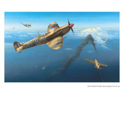 Strona z albumu „Walki powietrzne w obrazach”