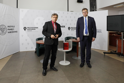 Dyskusja „Propaganda i ideologia hitlerowska a Polska i Polacy” z cyklu „Geneza II wojny światowej” – 9 marca 2021. Fot. Piotr Życieński (IPN)