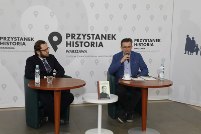 Dyskusja o książce „Trzy konspiracje. Historia Aleksandra Rusina ps. Rusal” – 10 marca 2021. Fot. Piotr Życieński (IPN)
