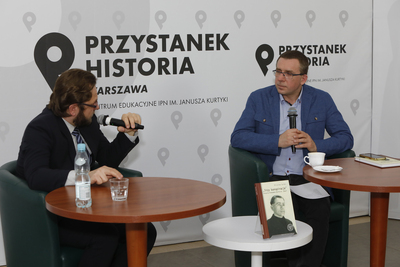 Dyskusja o książce „Trzy konspiracje. Historia Aleksandra Rusina ps. Rusal” – 10 marca 2021. Fot. Piotr Życieński (IPN)