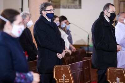 Msza św. w intencji beatyfikacji sługi Bożego Jánosa Esterházyego – Warszawa, 14 marca 2021. Fot. Sławek Kasper (IPN)