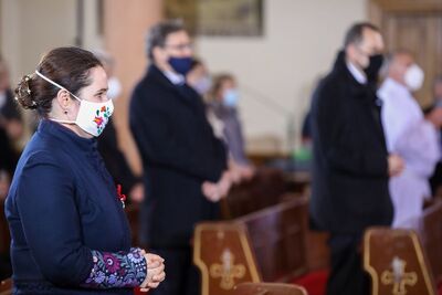 Msza św. w intencji beatyfikacji sługi Bożego Jánosa Esterházyego – Warszawa, 14 marca 2021. Fot. Sławek Kasper (IPN)