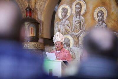 Msza św. w intencji beatyfikacji sługi Bożego Jánosa Esterházyego – Warszawa, 14 marca 2021. Fot. Sławek Kasper (IPN)