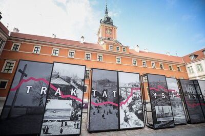 Otwarcie wystawy IPN „Gorzki pokój. Traktat ryski 1921 r.” – Zamek Królewski w Warszawie, 15 marca 2021. Fot. Sławek Kasper (IPN)