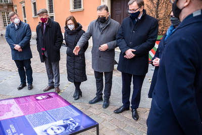 Otwarcie wystawy IPN „Gorzki pokój. Traktat ryski 1921 r.” – Zamek Królewski w Warszawie, 15 marca 2021. Fot. Sławek Kasper (IPN)