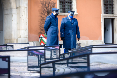 Otwarcie wystawy IPN „Gorzki pokój. Traktat ryski 1921 r.” – Zamek Królewski w Warszawie, 15 marca 2021. Fot. Sławek Kasper (IPN)