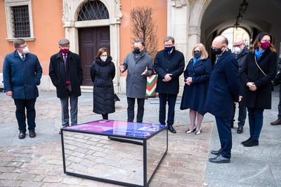 Otwarcie wystawy IPN „Gorzki pokój. Traktat ryski 1921 r.” – Zamek Królewski w Warszawie, 15 marca 2021. Fot. Sławek Kasper (IPN)