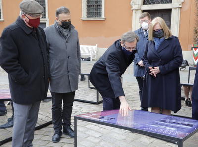 „Gorzki pokój. Traktat ryski 1921 r.” – wystawa IPN na dziedzińcu Zamku Królewskiego w Warszawie. Fot. Piotr Życieński (IPN)