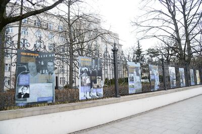 Wystawa IPN „Polacy ratujący Żydów w czasie II wojny światowej” – Warszawa, 22 marca – 10 kwietnia 2021. Fot. Ministerstwo Sprawiedliwości