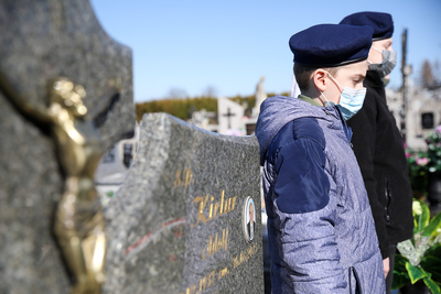 Uroczystości Narodowego Dnia Pamięci Polaków ratujących Żydów pod okupacją niemiecką – Markowa, 24 marca 2021. Fot. Sławek Kasper (IPN)