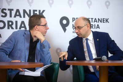 Debata wokół najnowszego periodyku Instytutu Pamięci Narodowej „Polish-Jewish Studies”. Fot. Sławek Kasper (IPN)