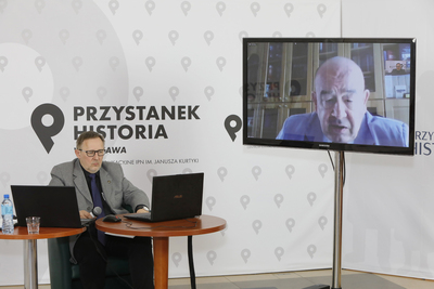 Pokaz filmu Aleksandry Fudali „Śląski posterunek” i dyskusja online z cyklu „Śląsk od morza do morza” – 27 marca 2021. Fot. Piotr Życieński (IPN)