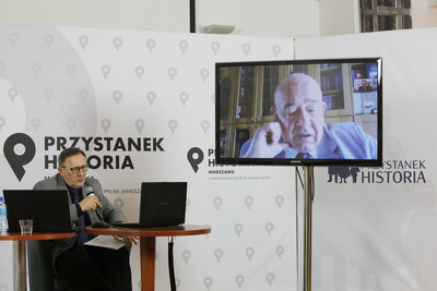 Pokaz filmu Aleksandry Fudali „Śląski posterunek” i dyskusja online z cyklu „Śląsk od morza do morza” – 27 marca 2021. Fot. Piotr Życieński (IPN)