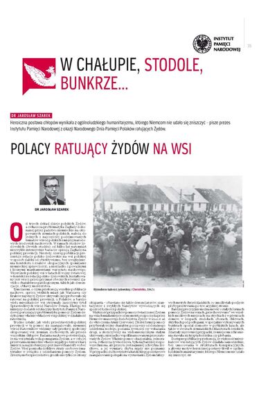 W chałupie, stodole, bunkrze – dodatek historyczny IPN do „Rzeczpospolitej” z 27-28 marca 2021