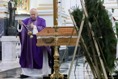 Uroczystości pogrzebowe Anny Koźmińskiej – Sprawiedliwej wśród Narodów Świata – Warszawa, 30 marca 2021. Fot Sławek Kasper (IPN)