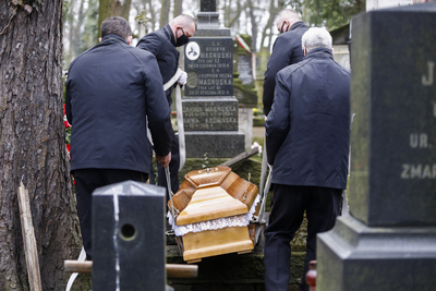 Uroczystości pogrzebowe Anny Koźmińskiej – Sprawiedliwej wśród Narodów Świata – Warszawa, 30 marca 2021. Fot Sławek Kasper (IPN)